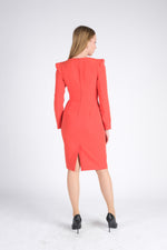 Blush Buttons Midi Dress