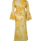 2-piece maxi chiffon dress