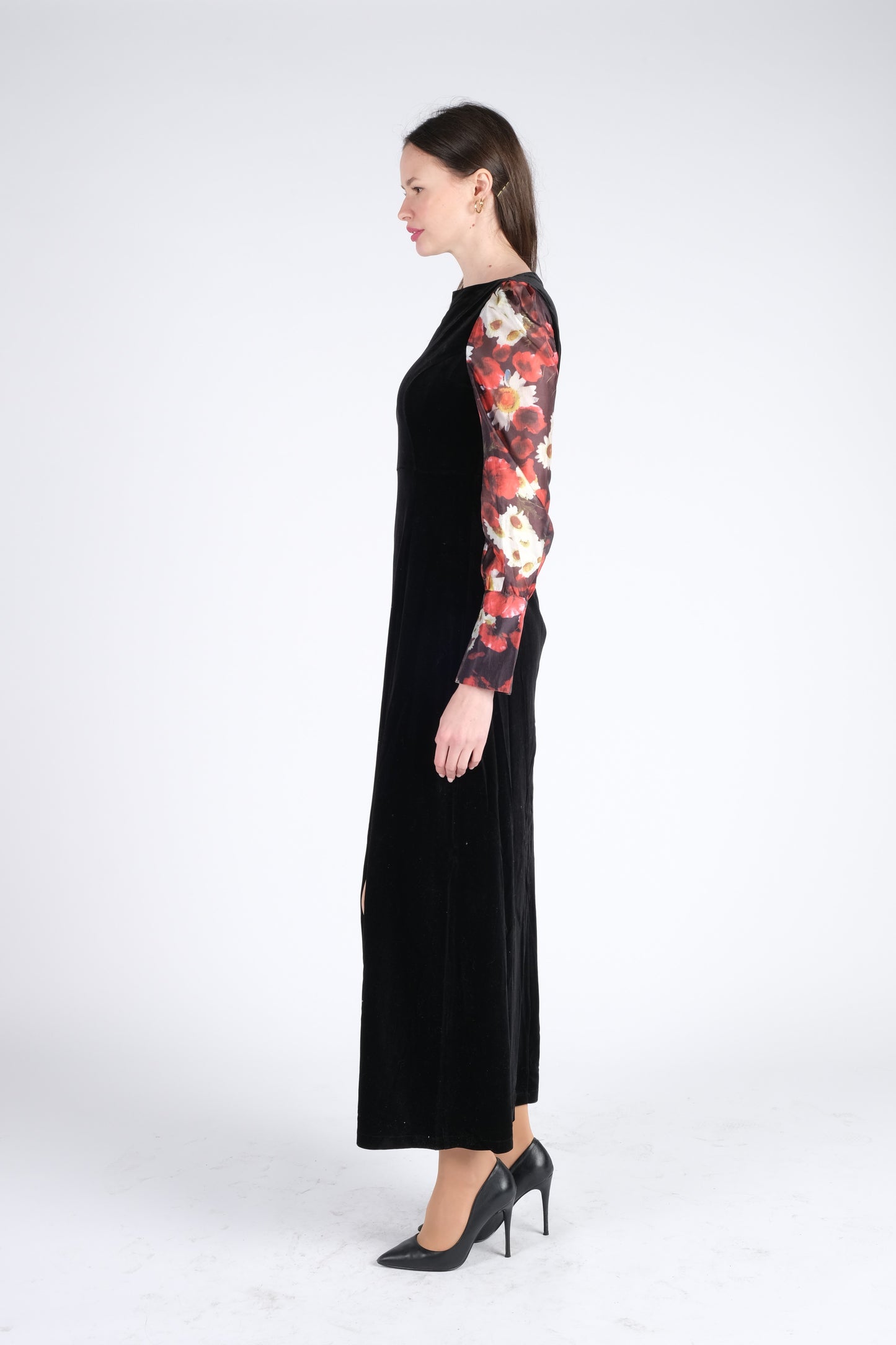 Velvet Flower Dress