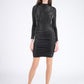 Mini Silver Black Dress