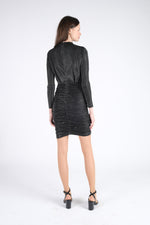 Mini Silver Black Dress
