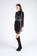 Black Dress with Silver