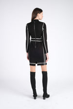 Black Dress with Silver