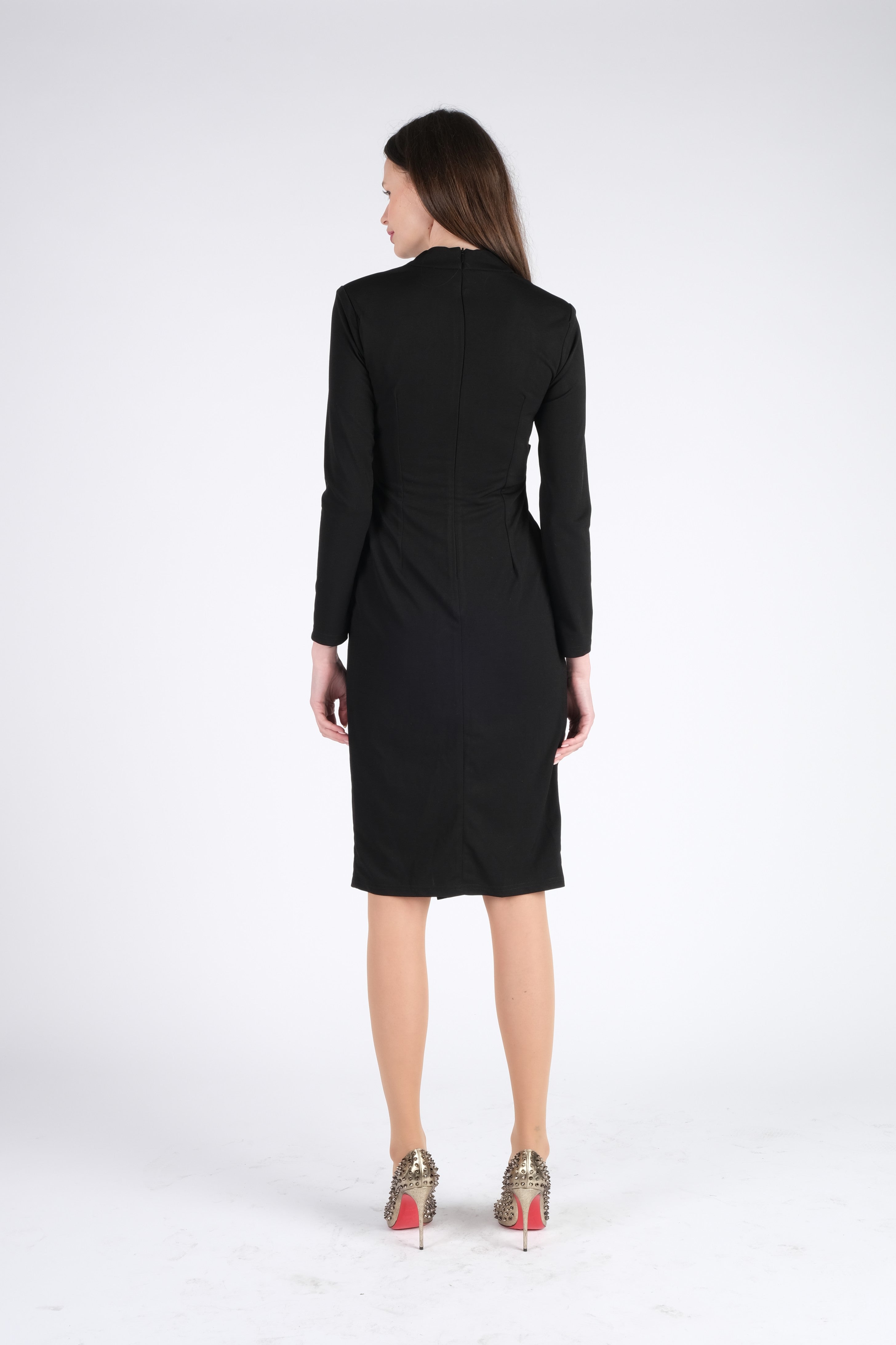 classic black dresses for women Lady Black Tie - Brienne Dress - Black